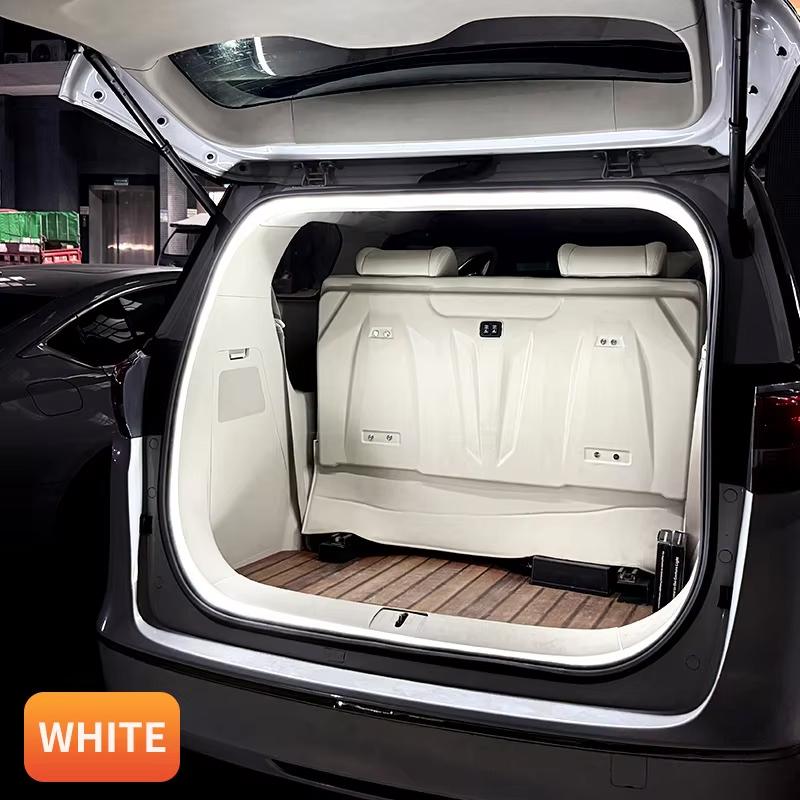 Car high brightness trunk lighting ambient light interior decoration LED wiring free automatic sensing tailgate light strip 12V 2M Constant белый