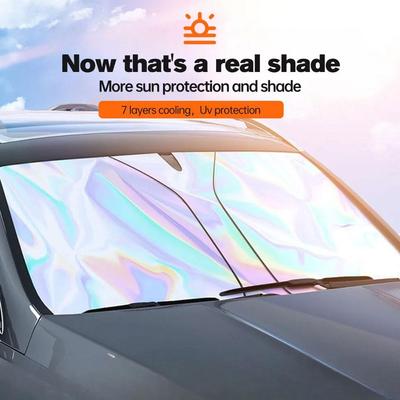 Auto Sonnenschirm Sommer Frontscheibe Laser UV Sonnenschutz Schutz Für Auto Innen Schutz Zubehör 2 Größe I7P2
