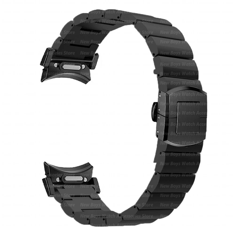 Titanový luxusní řemínek pro Samsung Galaxy Watch 4/6 Classic 42 46mm 43 47mm 5 Pro 45mm řemínek bez mezer pro galaxy 7 6 5 4 40mm 44mm
