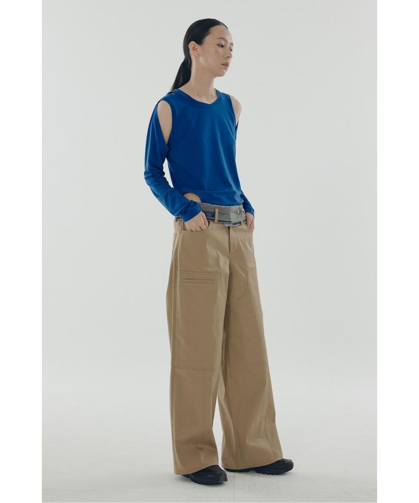 RECODE Waist Band Big Pocket Pants