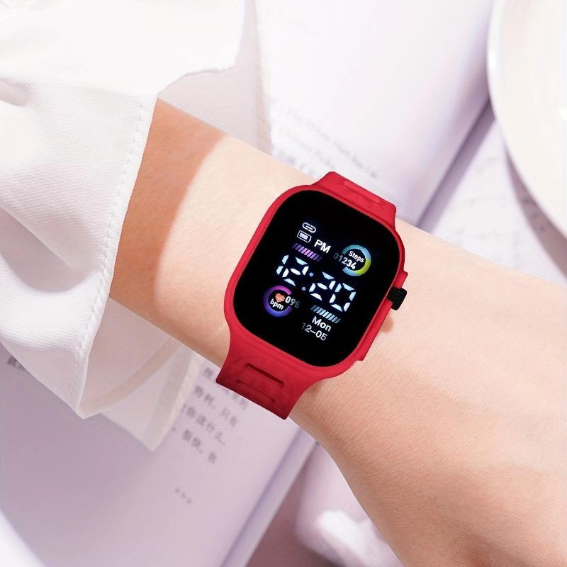 1PACK Cool Fashion Watch Men's and Women's Sports Heart Rate Unicorn Student Electronic Watch