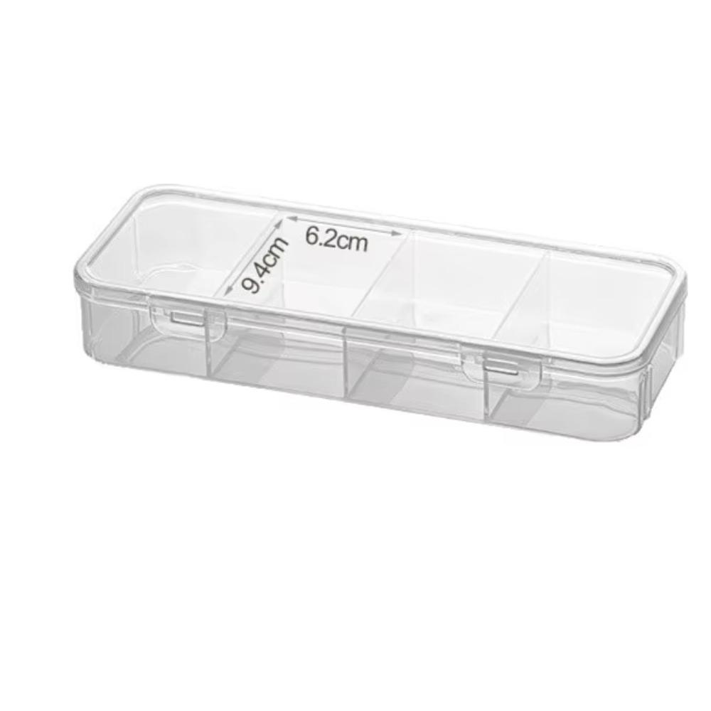 Transparent Plastic Organizer Case Dustproof Desktop Storage Box Portable Storage Box Home Storage S
