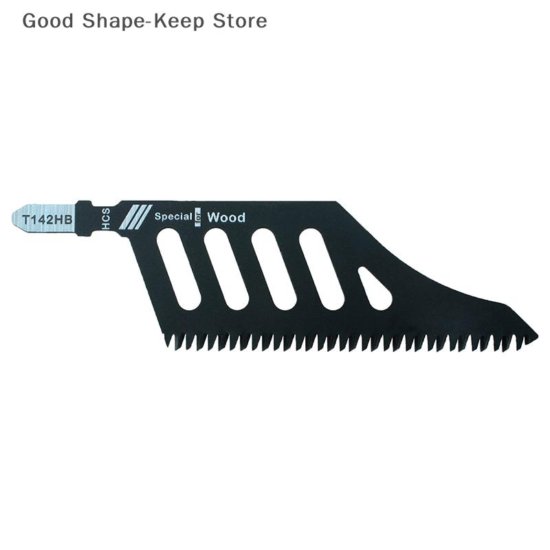 1Pc T142HB Jigsaw Blade Saw Blades T Shank Flush Cut Replaceable Jigsaw Blade Wood Fiberboard Blades High Precision Cut Tool