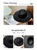 British Style Faux Wool Fedora Hat for Women - Autumn/Winter Hepburn Look with Small Face Effect and Dented Top
