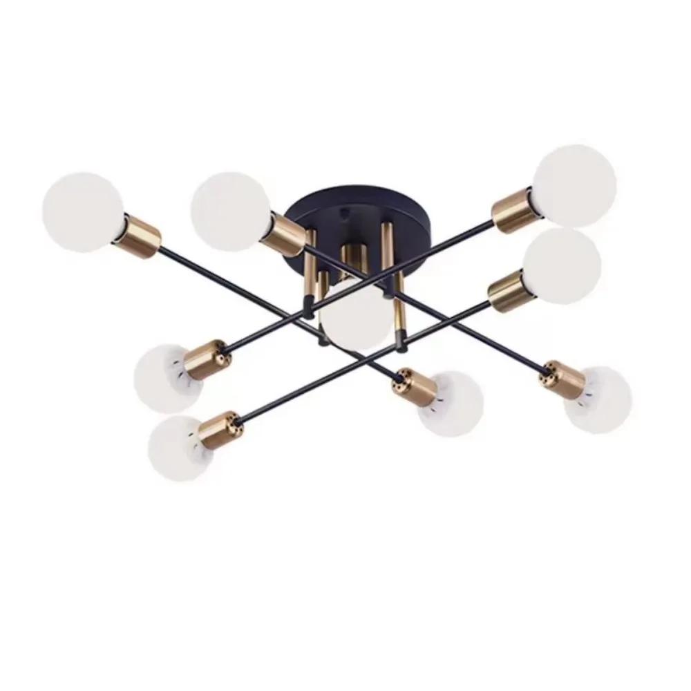 Home Living Room Bedroom Kitchen Hallway Barn Retro Farmhouse Vintage Industrial Decorative Iron Ceiling Light