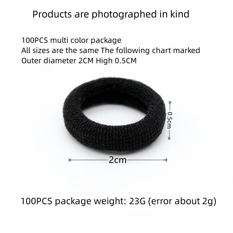 Small Rubber Band High Elasticity Does Not Hurt The Hair Multi Color System 2 Cm Diameter