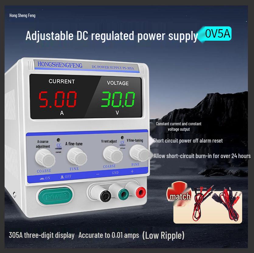 30V Adjustable DC Power Supply with Microamp Constant Current Output for Electronics Repair and Experimentation
