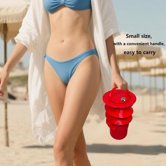 3D Printed Beach Sand Safe with Keys for AirTag Heavy Duty Beach Blanket Keys Phone Cash Valuables Storage Concealed Lock Box