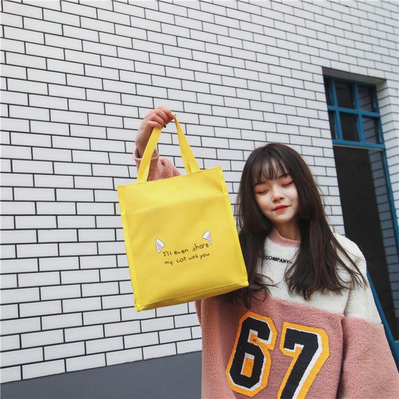 Charming College Style Women's Canvas Backpack Set With Plush Pendant And Pencil Case