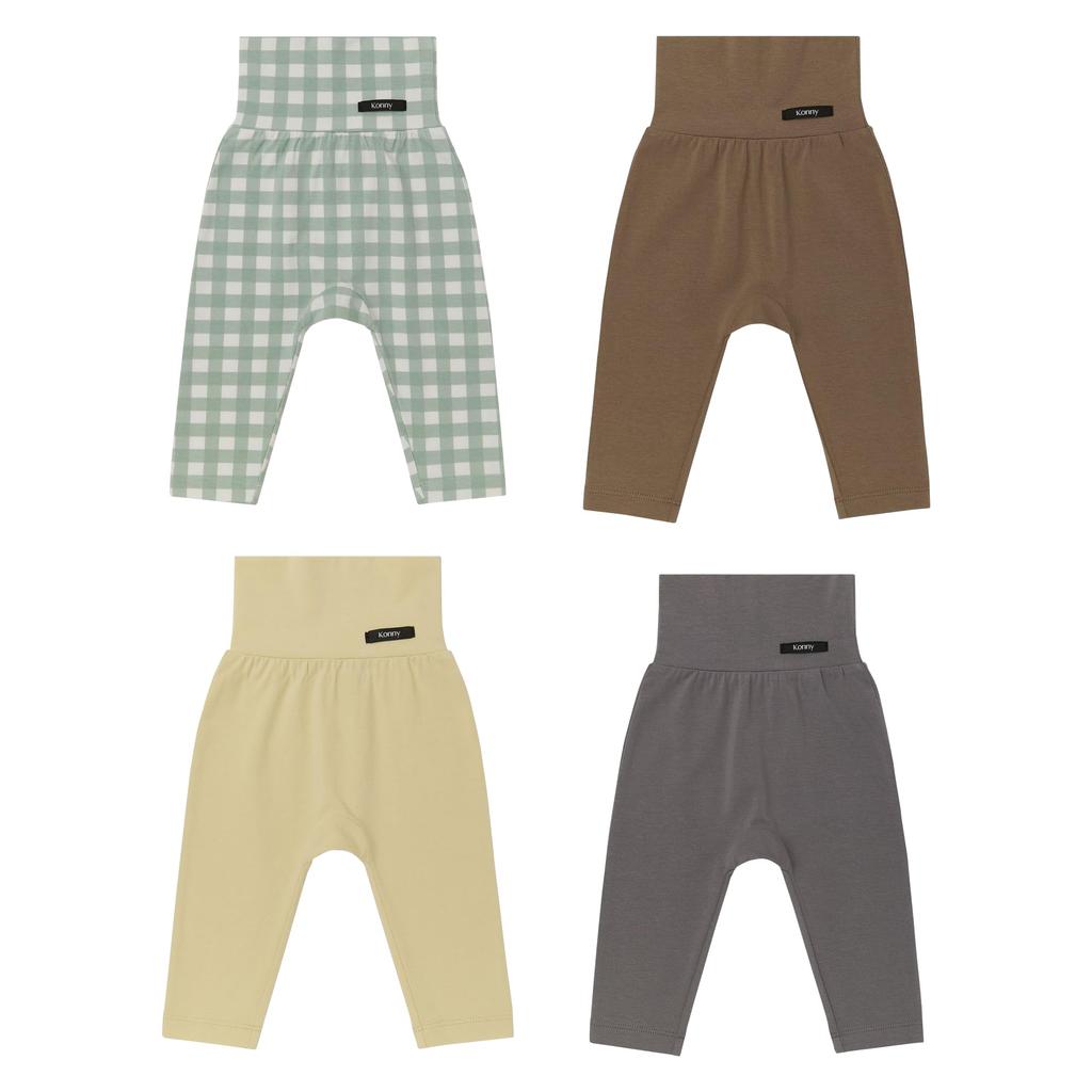 Set of 4 Soft Modal High Waist Keep Your Stomach Baby Baby Baby Sage Butter [Konny] Leggings, Warm, Leggings, Pants, Clothes, Bottoms, Pants, A-set