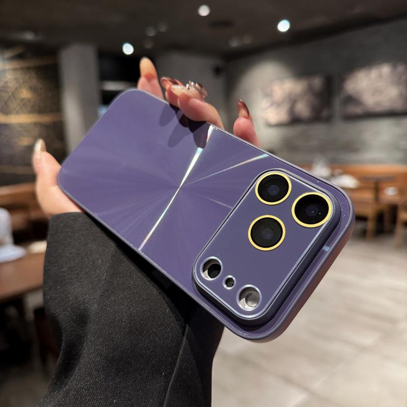Aurora Apple iPhone 17 Pro Max Case with Dazzling CD Texture and Full Coverage 16 Lens Film - Anti-Drop Protection