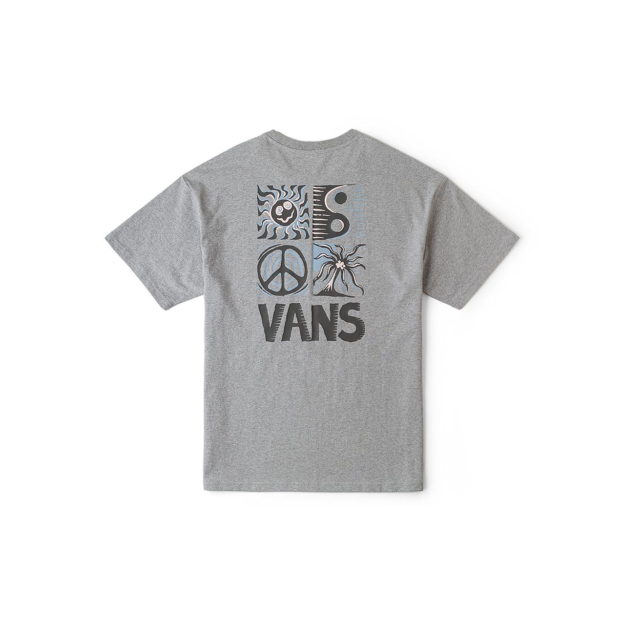 

New Vans T Shirts Unisex Gray VN000GTPHTG L