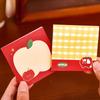 Gift Cute Apple Notes for Students with Good Looking Messages Stickers Cartoon Sticky Memo Pad Kawai Office School Stationery