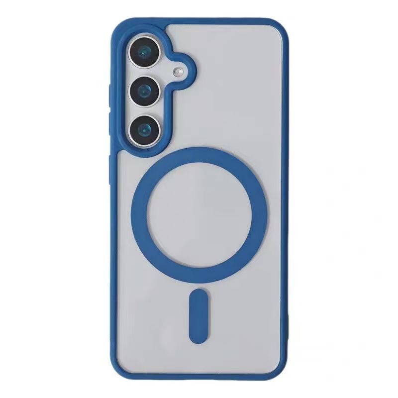 Moderne magnetische Magsafe kabellose Ladehülle für Samsung S25 S24 S23 S22 Plus FE Ultra A15 A35 A55 A16 A26 A36 Stoßfeste Abdeckung