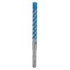 Extended Electric Hammer Drill Bits - Four-Groove Cross Impact for Concrete, Round/Square Shank, Four-Flute Hammer Head, Four-Hole Design