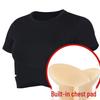 Women's Slim-Fit Quick-Dry Breathable Cropped Yoga Fitness T-Shirt (Style WA56)