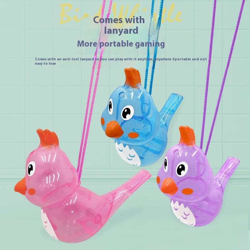 1/3Pcs Pronunciation Training Soft Voice Water Musical Whistles Hanging Rope Filled With Water Water Bird Whistle
