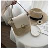Small Straw Bucket Bags for Women Summer Crossbody Bags Lady Travel Purses and Handbags Female Shoul