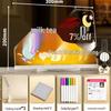 Erasable Fluorescent Acrylic Desktop Blackboard with Light