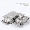Rectangular Stainless Steel Serving Pans with Lids - Ideal for Mala Tang, Vegetables, Milk Tea, and Ice Cream