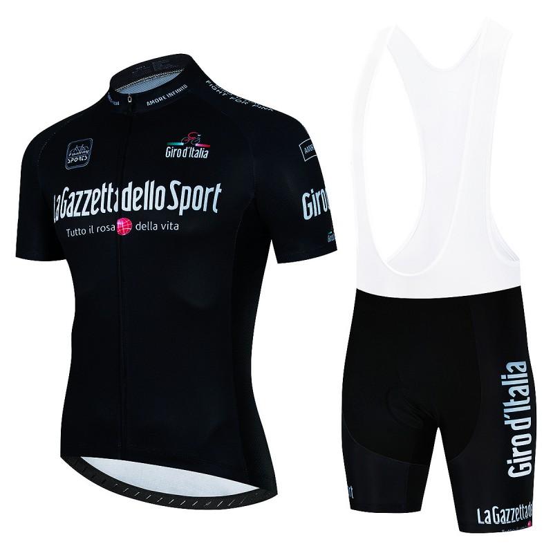 Mens Cycling Jersey Bib Shorts Set Breathable Quick-Dry Performance Wear Road Bike Riding