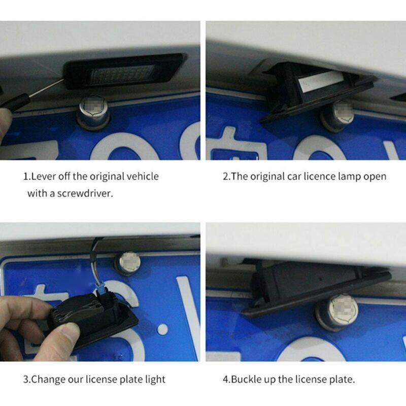 Sleek Style 18 LED License Plate Light 6000K White For Touran For Passat T5