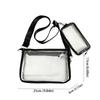 Jelly Bag Square PVC Transparent Chest Bag Fashion Travel Waterproof Fanny Pack Portable Simple Clear Crossbody Bag Outdoor