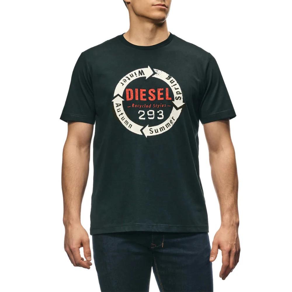 Diesel Unisex Adult Recycled Styles Logo T-Shirt