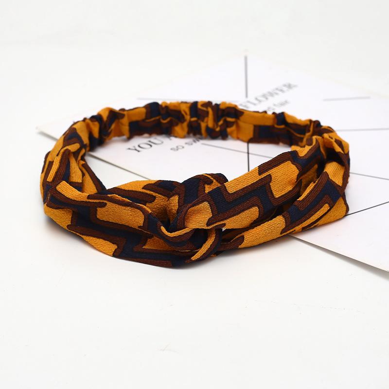 Fashion Bohemian Headband Print Hairbands For Women Girls Vintage Cross Knot Turban Bandanas Headwear Hair Accessories