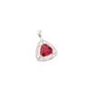 Pink Rubellite Gemstone 925 Stamped Silver Jewelry Zircon Pendant 0.99" For Gift CZP-8-14