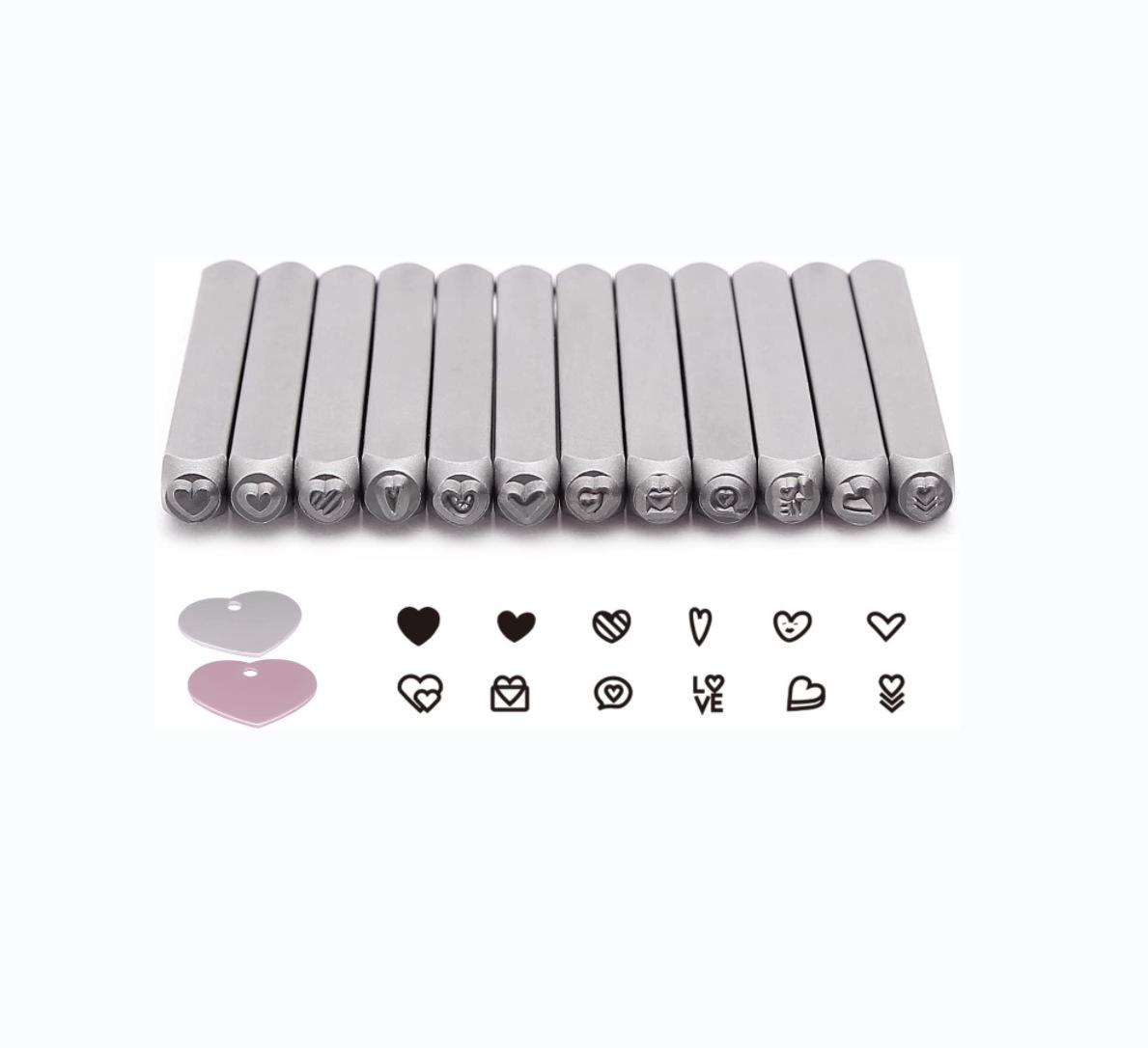 

Набор из 12 штампов для тиснения из стали 3 мм в форме цветка для DIY резьбы по коже (Золото серебро)