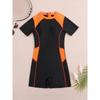 2025 Costume da Bagno Surf Manica Corta Stampato Costumi da Bagno Donna Cerniera Due Pezzi Rashguard Abbigliamento per Immersioni Bagno Nuoto Costume da Bagno
