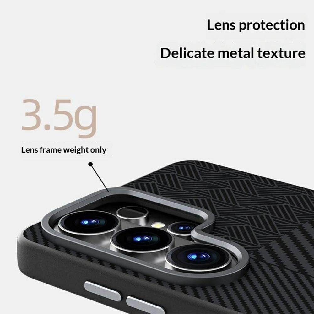 ABEEL For Samsung Galaxy S26 Ultra Magnetic Case PC + TPU + Aluminum Alloy + PU Leather Slim Phone Back Cover
