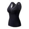 Women's Double-Sided Brushed Velvet Warm Vest with Thickened Chest Pads and Bottoming Thermal Underwear