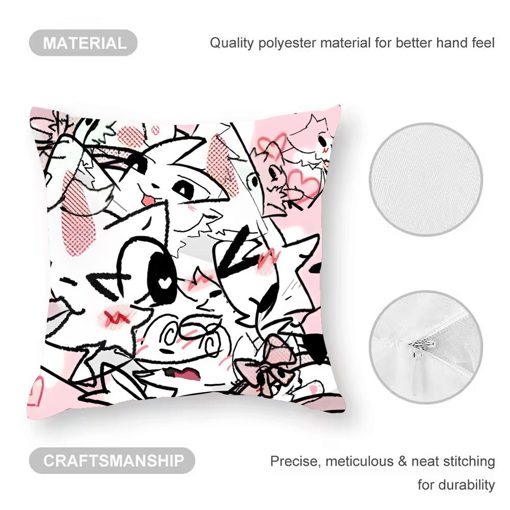 Boykisser Silly Cat Cushion Cover Pattern Printed Pillowcase For Living Room Sofa Cushion Cover & Bedroom Decor