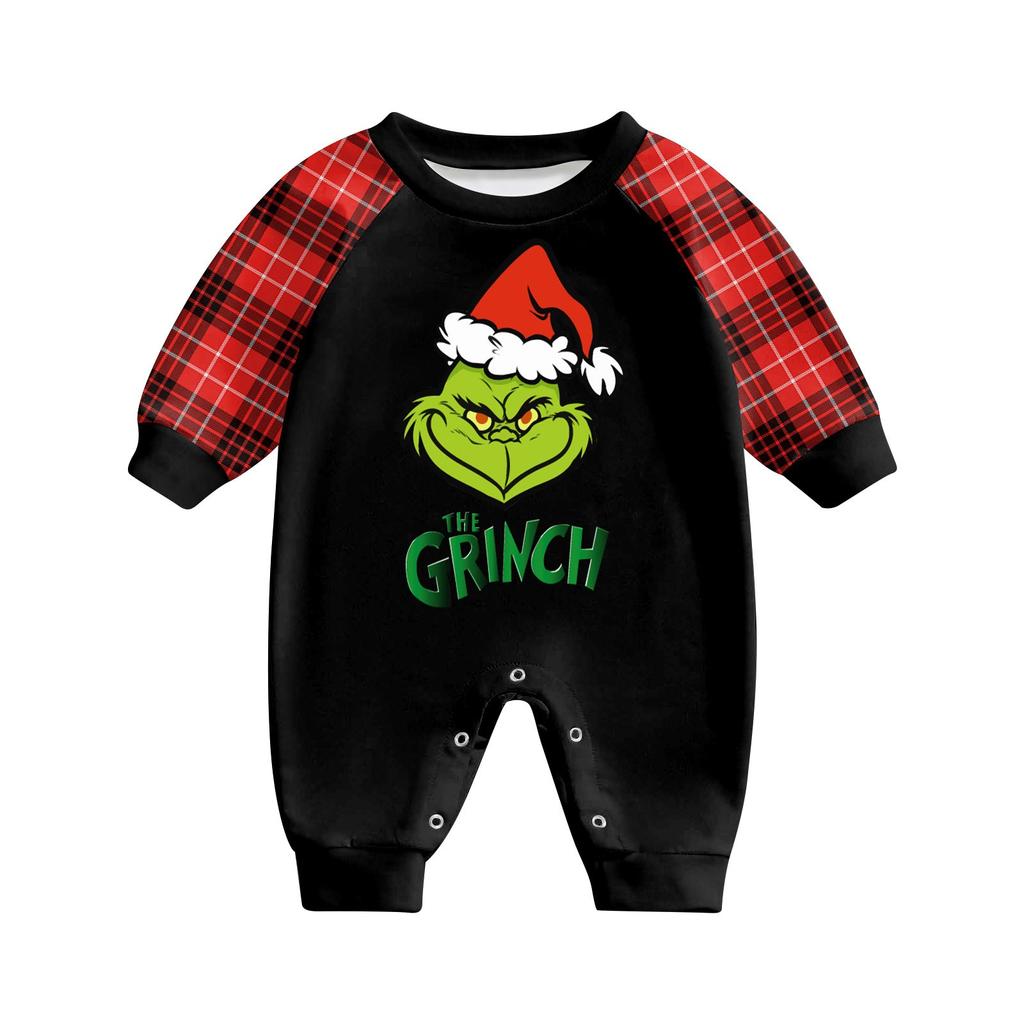 Christmas Family Matching Long Sleeve Tops+Pants Set Family Matching Sets