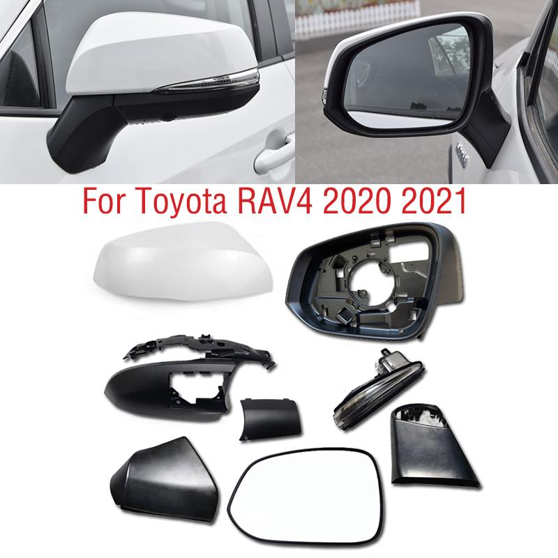 For Toyota RAV4 RAV 4 Car Side Mirror Lower Base Cover Cap Frame Rearview Mirror Lens Glass