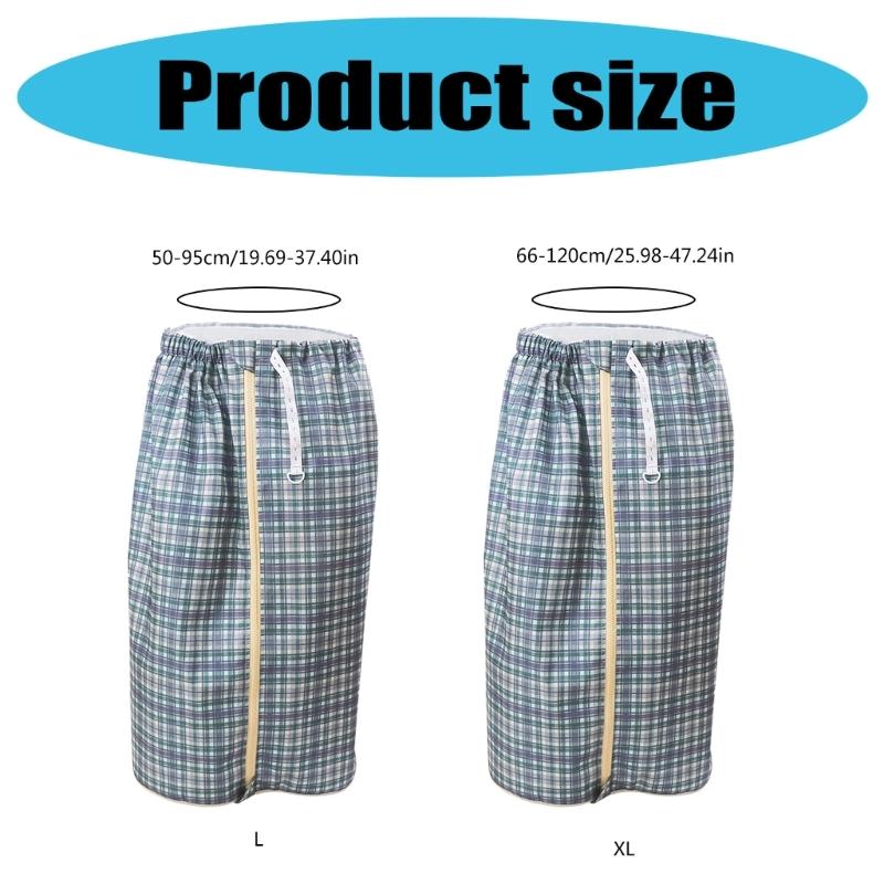 TPU Diaper Protection Apron Waterproof Washable Skirt For Bedridden Seniors Incontinence Healthcare Apparel