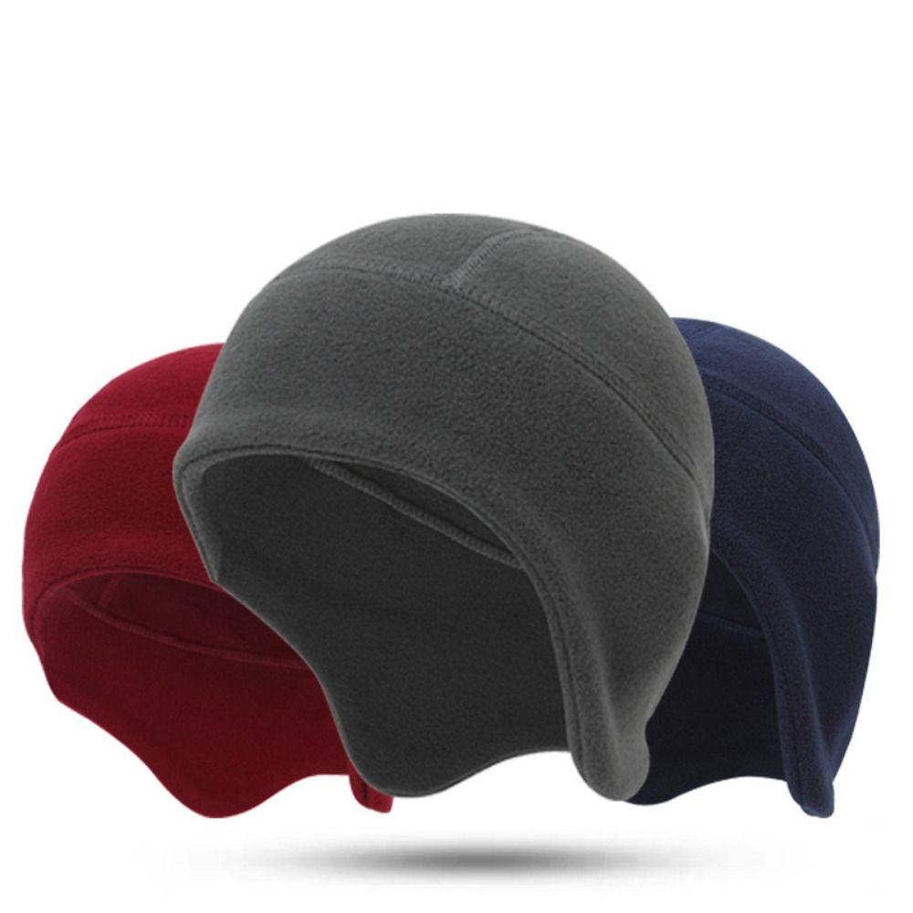 Warm Beanie Hat Polar Fleece Earmuffs Riding Hat Winter Running Cycling Cap  for Men Women