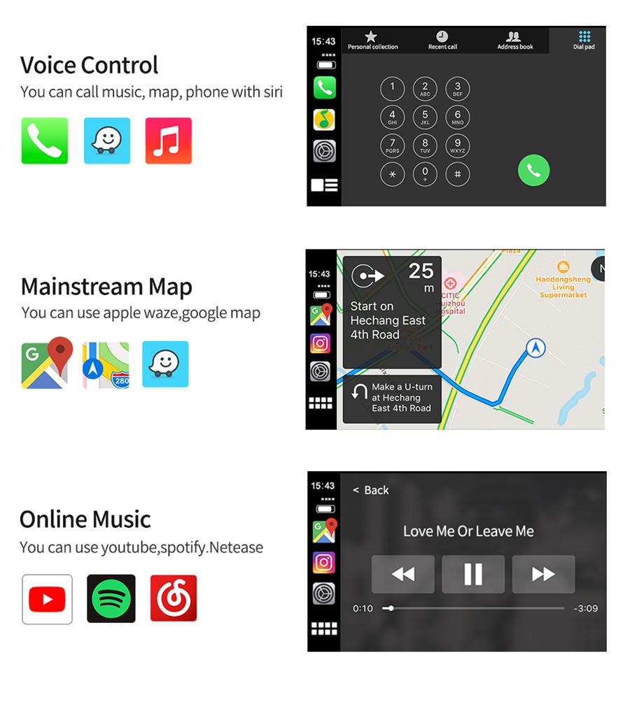 USB Carlinkit For CarPlay Dongle Adapter For Android Car Navigation Player