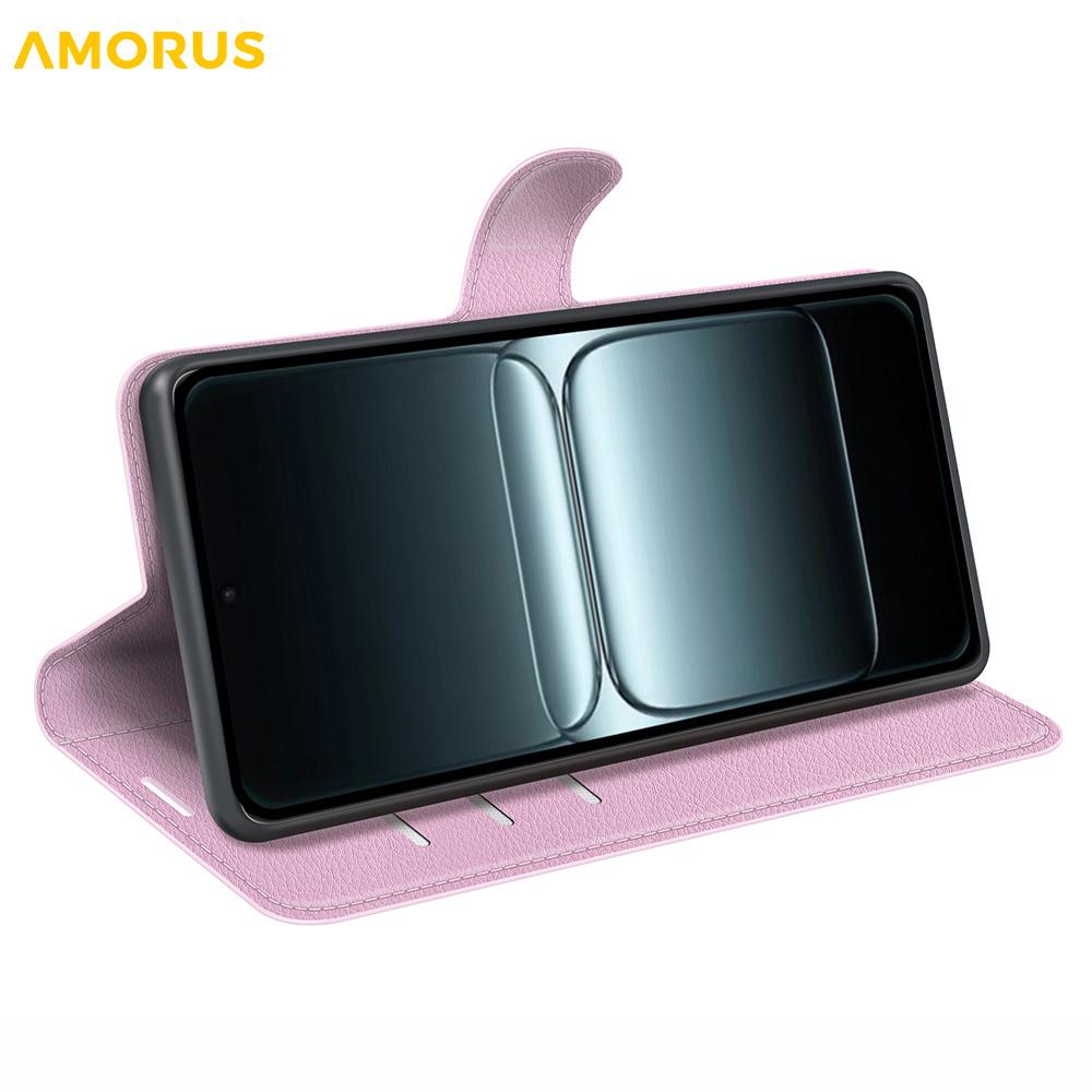 For OnePlus 13T 5G Wallet Case Litchi Texture Shockproof Leather Flip Stand Phone Cover