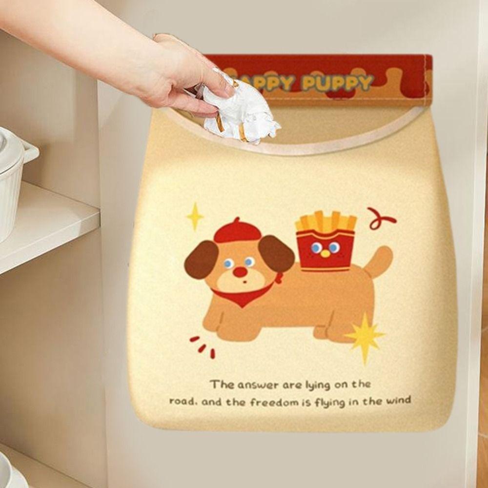2Pcs Large Capacity Garbage Bag Holder Self Adhesive Underwear Socks Storage Bag  Kitchen