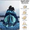 1pc Adventure Space Lightweight Flannel Blanket, Comfortable and Warm Blanket, for Office and Camping Sofa Bed, Livingroom026