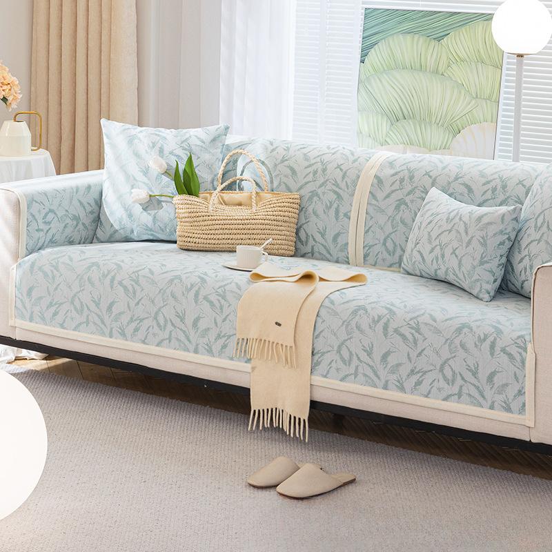 Sofa Cushion Light French Cream Style Four Seasons Universal Light Luxury and Simplicity Non-Slip Leather Cover Cover Cloth Cushion Korean Style