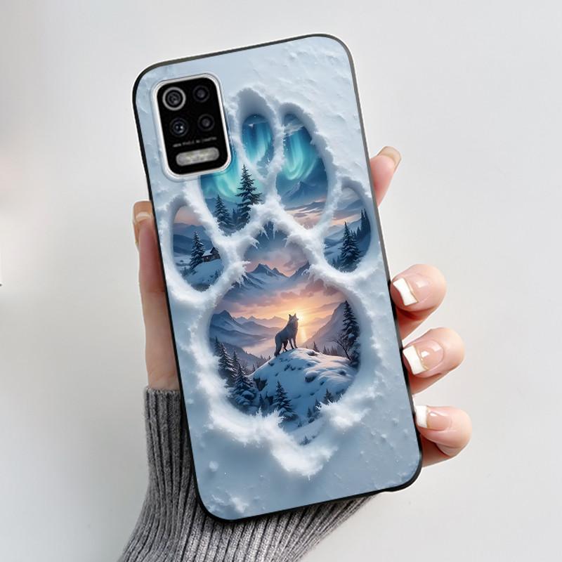 Case For LG K52 Q52 K62 Phone Case Luxury Cute Love Rabbit Funny Ultra Thin Slim Soft Black TPU Silicone Protective Back Cover