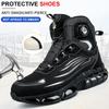 High-Top Rotating Buckle Safety Shoes for Men and Women, Labor Protection Shoes, Protective Shoes, Work Shoes, Shock-Resist