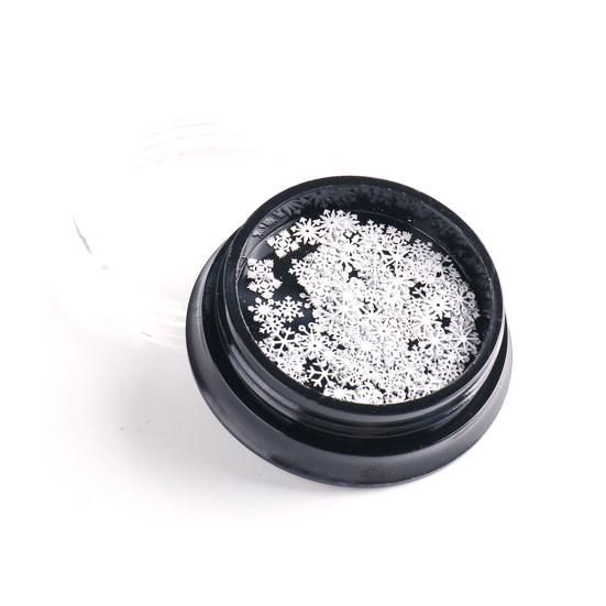 1 Box Nail Flake Snowflake Style 3D Effect Ultra Thin Mixed Manicures Christmas