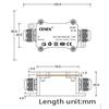 2Way Waterproof Ip68 Electrical Cable Wire Connector Junction Box For Outdoor