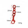 10-20PCS Metal Colorful Keyring Extension Chain Tail Lobster Clasps Keychain Charms for Necklace Bracelet Pendant Jewelry Making