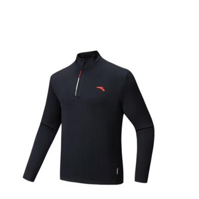 CHN Air Muffin Men's Half-Zip Fleece Long-Sleeve Top